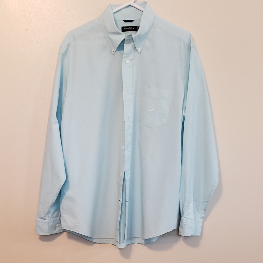 Nautical mens dress shirt size large